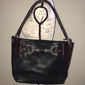 BRIGHTON VINTAGE HORSEBIT SHOULDER BAG
